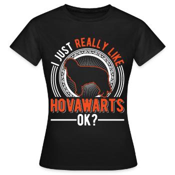 J’aime bien Hovawarts - T-shirt Femme - noir - Devant - AI Model Female 172 dark (172cm)