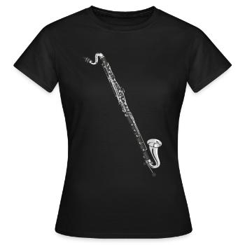 Bassklarinette Geschenk Bassklarinettist - Frauen T-Shirt - Schwarz - Vorne - AI Model Female 172 dark (172cm)