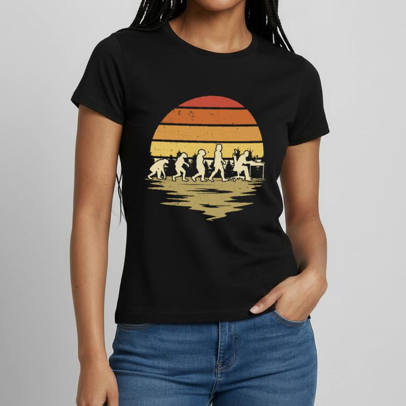 Informaticien Programmeur Evolution Nerd T-shirt Femme