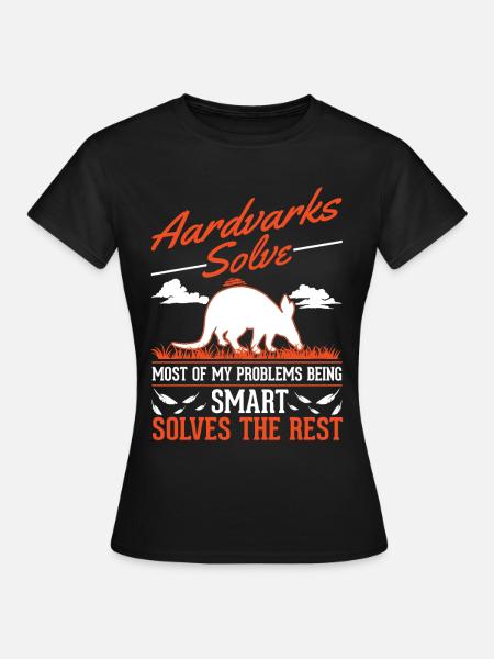Erdferkel Geschenk Aardvark - Frauen T-Shirt - Schwarz