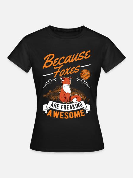 Fuchs Geschenk Rotfuchs - Frauen T-Shirt - Schwarz
