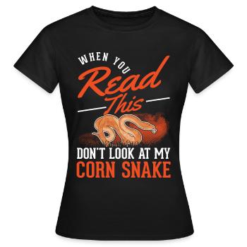 Serpent des blés cadeau Serpent des blés - T-shirt Femme - noir - Devant - AI Model Female 172 dark (172cm)