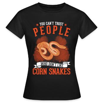 Serpent des blés cadeau Serpent des blés - T-shirt Femme - noir - Devant - AI Model Female 172 dark (172cm)