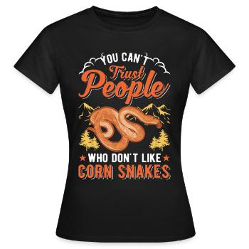Serpent des blés cadeau Serpent des blés - T-shirt Femme - noir - Devant - AI Model Female 172 dark (172cm)