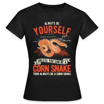 Serpent des blés cadeau Serpent des blés - T-shirt Femme - noir - Devant - AI Model Female 172 dark (172cm)