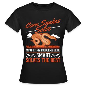 Serpent des blés cadeau Serpent des blés - T-shirt Femme - noir - Devant - AI Model Female 172 dark (172cm)