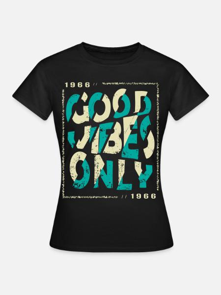 1966 Birthday 1966 Vintage 1966 Gift 1966 - Women's T-Shirt - black