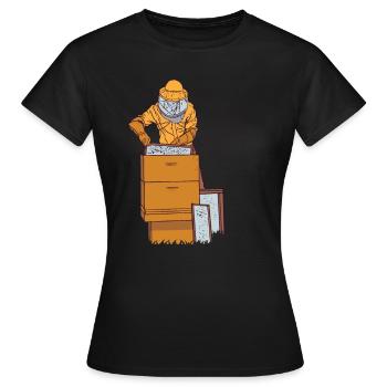 Apiculteur Abeille Miel - T-shirt Femme - noir - Devant - AI Model Female 172 dark (172cm)