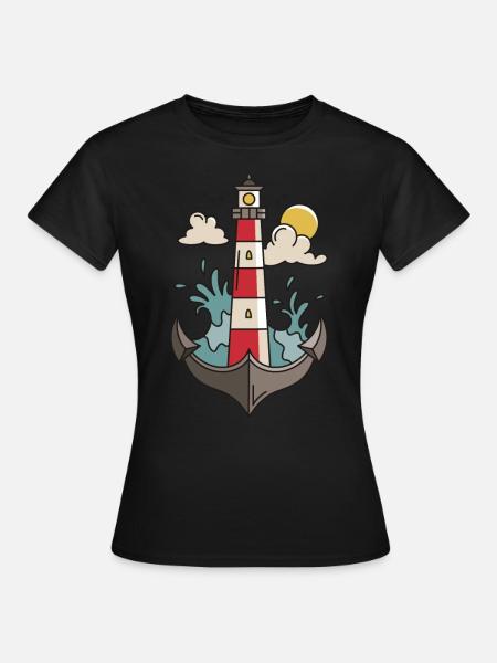 Bateau bateau - T-shirt Femme - noir