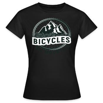 Vélo Vélo Vélo - T-shirt Femme - noir - Devant - AI Model Female 172 dark (172cm)