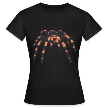 Vogelspinne Spinne Spinnen - Frauen T-Shirt - Schwarz - Vorne - AI Model Female 172 dark (172cm)
