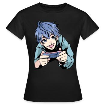 Brawlen Play Brawl Gamer Gaming Game - Women's T-Shirt - black - Front - AI Model Female 172 dark (172cm)