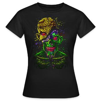 Zombie in einem anderen Zombie - Frauen T-Shirt - Schwarz - Vorne - AI Model Female 172 dark (172cm)