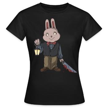 Zombie Gruslig Monster Halloween Tot Horrorfilm - Frauen T-Shirt - Schwarz - Vorne - AI Model Female 172 dark (172cm)