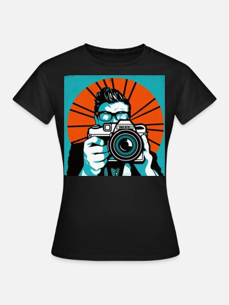 Pop Art Photographer - Women's T-Shirt - black