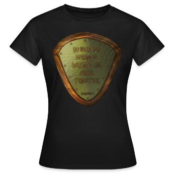 No weapon formed against me shall prosper, Isaiah - Frauen T-Shirt - Schwarz - Vorne - AI Model Female 172 dark (172cm)