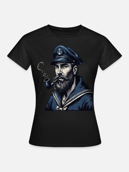 Captain Hamburg St Pauli Hanseatic City Skull - Women's T-Shirt - black
