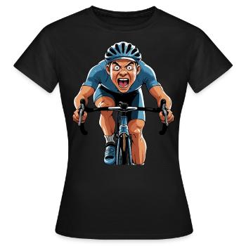 Cycliste Vélo de route Vélo de route Vélo de route - T-shirt Femme - noir - Devant - AI Model Female 172 dark (172cm)