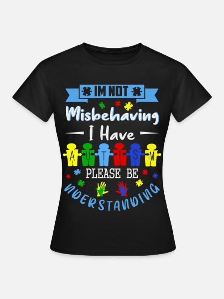 Ich habe Autismus - T-shirt dam - svart