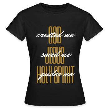 HOLY Trinity 2 - Women's T-Shirt - black - Front - AI Model Female 172 dark (172cm)