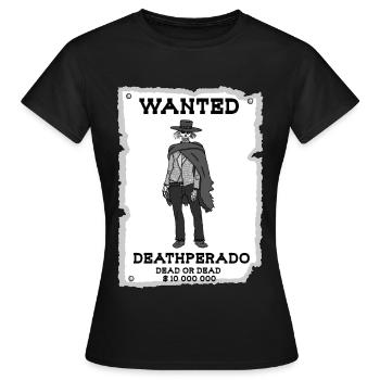 Cowboy squelette - T-shirt Femme - noir - Devant - AI Model Female 172 dark (172cm)