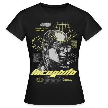 Urban Future – Streetwear futuriste - T-shirt Femme - noir - Devant - AI Model Female 172 dark (172cm)