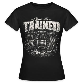 Autohandbuch Humor Fahrer Autogeschenk - Frauen T-Shirt - Schwarz - Vorne - AI Model Female 172 dark (172cm)