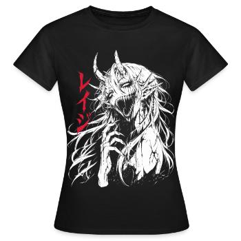 Fille Démoniaque Horreur Effrayante - T-shirt Femme - noir - Devant - AI Model Female 172 dark (172cm)