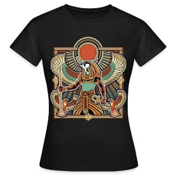 RA Gott der Sonne ÄGYPTEN - Frauen T-Shirt - Schwarz - Vorne - AI Model Female 172 dark (172cm)