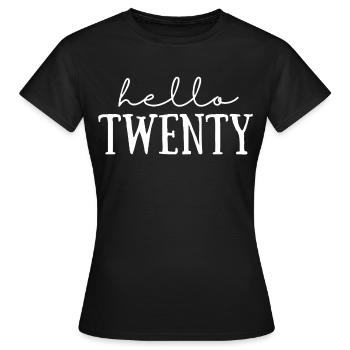 20e anniversaire - T-shirt Femme - noir - Devant - AI Model Female 172 dark (172cm)