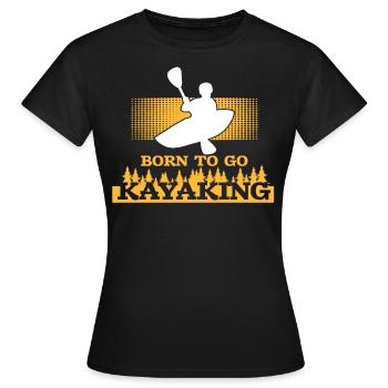 Né kayak kayak - T-shirt Femme - noir - Devant - AI Model Female 172 dark (172cm)