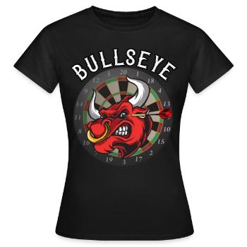 Bullseye Darts Fan Dartpfeil Dartboard - T-shirt Femme - noir - Devant - AI Model Female 172 dark (172cm)