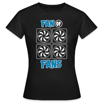 Fan Von Fans Hvac techniker Klimatechnike - Frauen T-Shirt - Schwarz - Vorne - AI Model Female 172 dark (172cm)