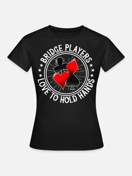 Jeu de cartes Bridge Player - T-shirt Femme - noir