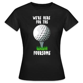 Golf Golf Golfeur Drôle - T-shirt Femme - noir - Devant - AI Model Female 172 dark (172cm)