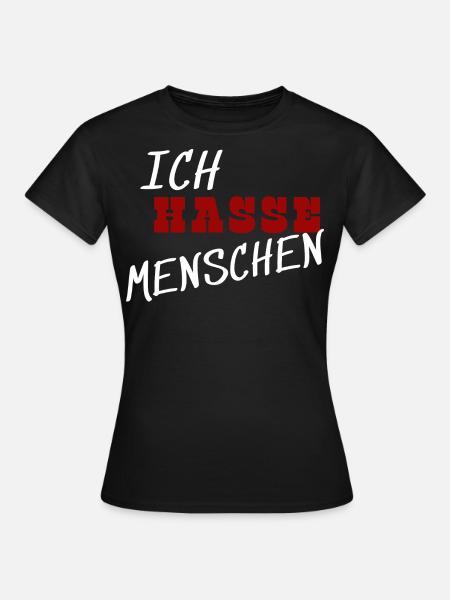 I hate people - Women's T-Shirt - black