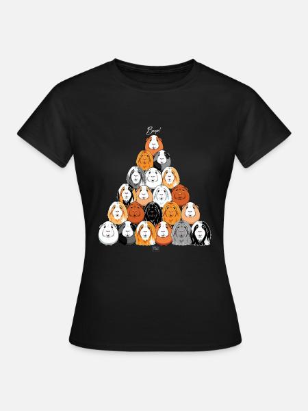 Meerschweinchenpyramide II - Frauen T-Shirt - Schwarz
