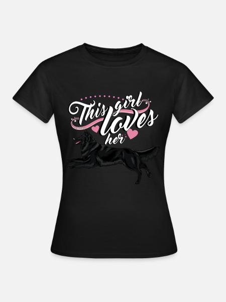 Berger Belge Fille Groenendael - T-shirt Femme - noir