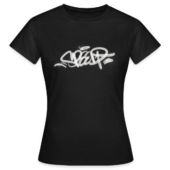 SPEED graffiti - Women's T-Shirt - black - Front - AI Model Female 172 dark (172cm)