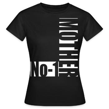 No-1 Mother - Women's T-Shirt - black - Front - AI Model Female 172 dark (172cm)