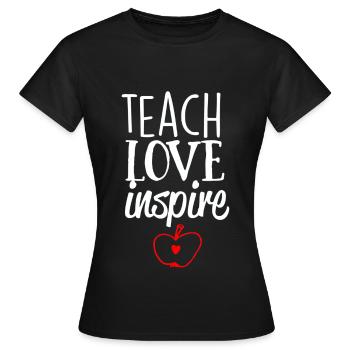 Teacher Gift Education School Sayings Teacher Training - Women's T-Shirt - black - Front - AI Model Female 172 dark (172cm)