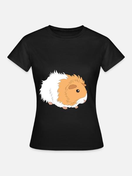 Cute Guinea Pig Gift Idea for Guinea Pig lovers - Women's T-Shirt - black