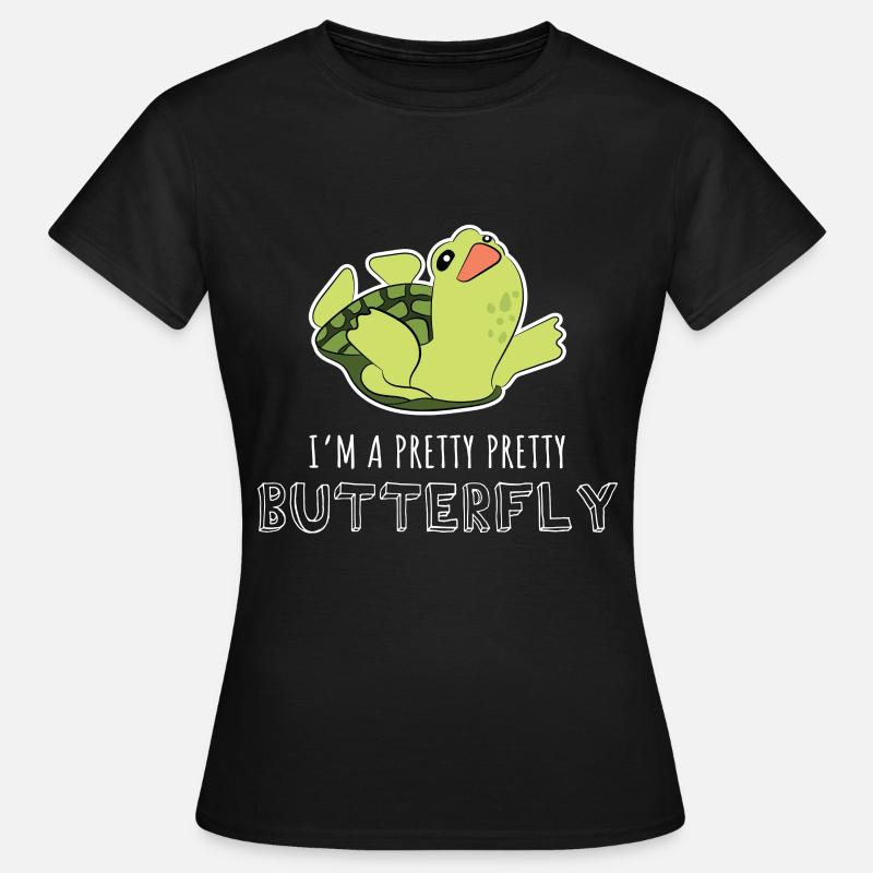 Leuke grappige schildpad zeeschildpadden Gift Turtle minnaar - Dame-T-shirt - sort