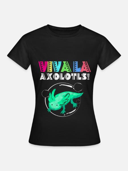Axolotl - Frauen T-Shirt - Schwarz