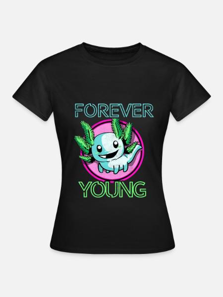 Axolotl - Frauen T-Shirt - Schwarz