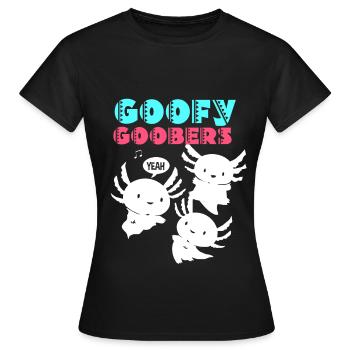 Axolotl Reptile Salamandre Aquarium Kawaii Lurch - T-shirt Femme - noir - Devant - AI Model Female 172 dark (172cm)
