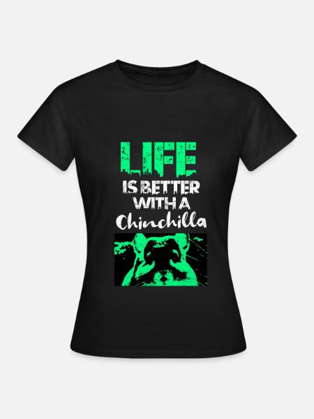Chinchilla - Frauen T-Shirt - Schwarz