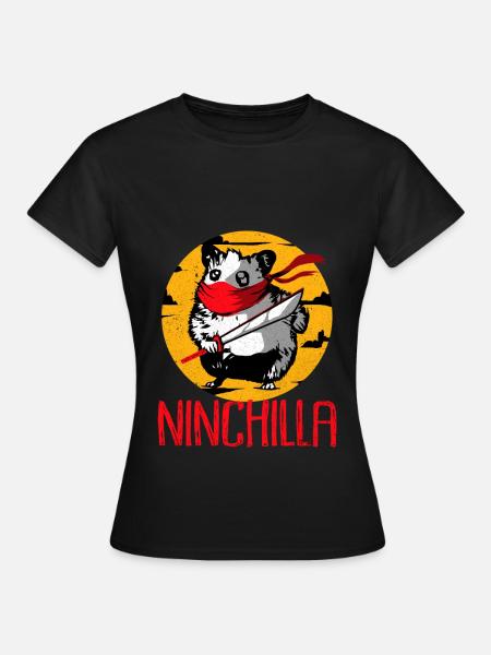 Chinchilla - Frauen T-Shirt - Schwarz