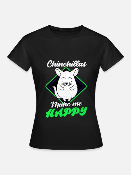 Chinchilla - Frauen T-Shirt - Schwarz
