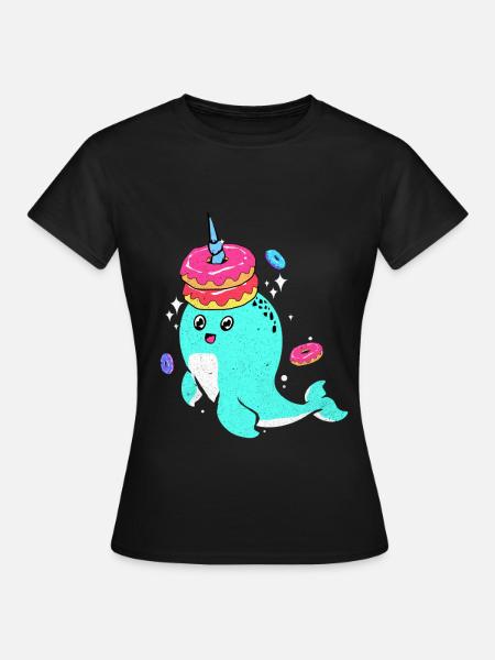 Narwal - Frauen T-Shirt - Schwarz